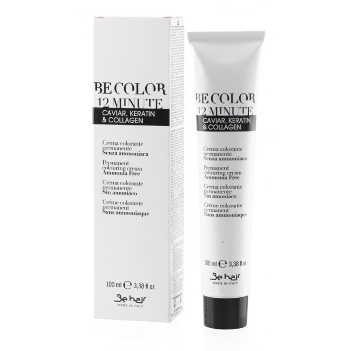 BE HAIR BE COLOR CAVIAR , Collagen & Keratin 12 Minute Farba do włosów bez amoniaku 100ml