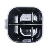 ARTE TOOLS miska podwójna kwadratowa czarna - 2