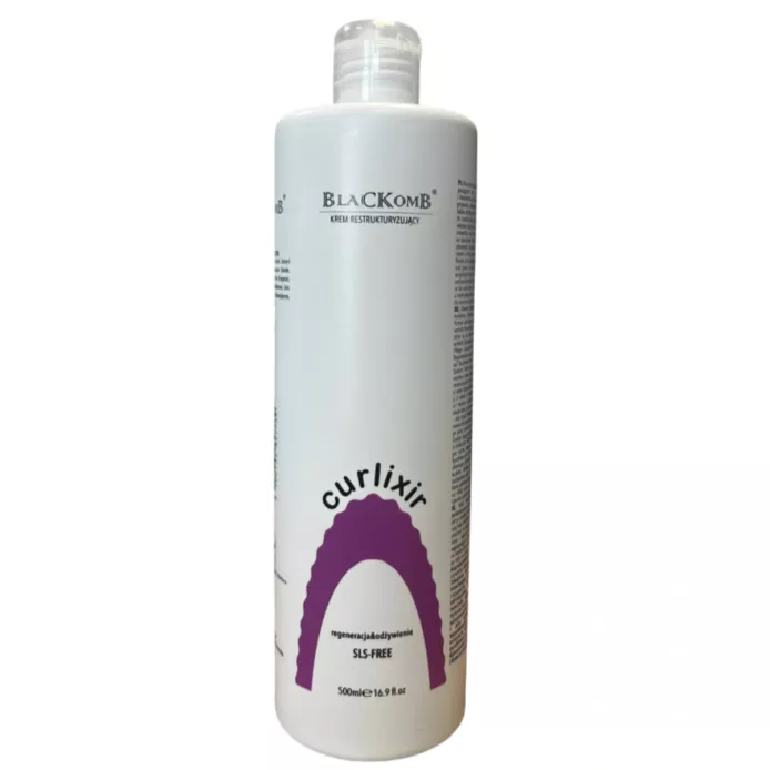 Odżywka Krem Do Włosów Bez Spłukiwania Nawilżająca Przeciw Puszeniu Bez SLS Blackomb Curlixir 500ml