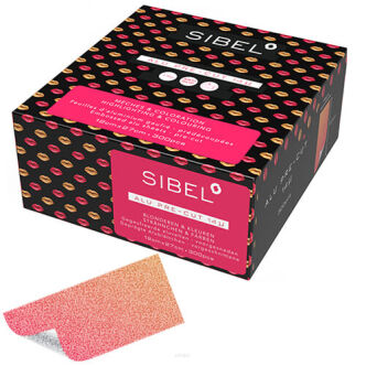 SIBEL Folia aluminiowa (ryflowana) GLOSSY w paskach 12x27CM 300 SZT.