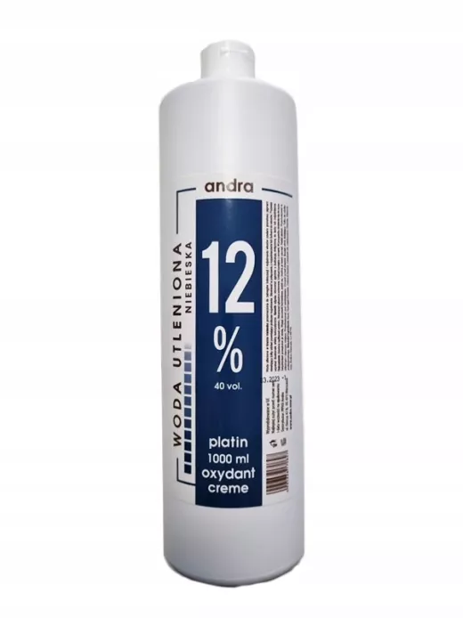 ANDRA Woda utleniona w kremie OXYDANT 12% - 1000ml - NIEBIESKA