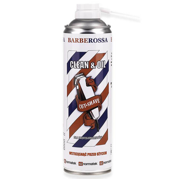 Barberossa Clean & Oil spray do czyszczenia maszynek 500 ml