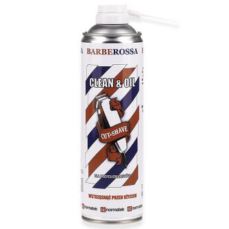 Barberossa Clean & Oil spray do czyszczenia maszynek 500 ml