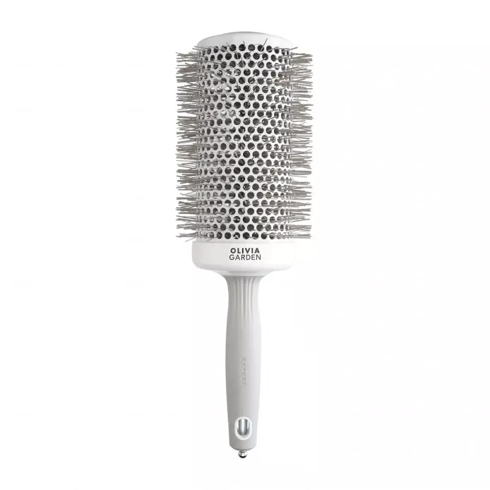OLIVIA GARDEN EXPERT BLOWOUT SPEED Szczotka do modelowania  Wavy Bristles White&Grey XL 65 mm