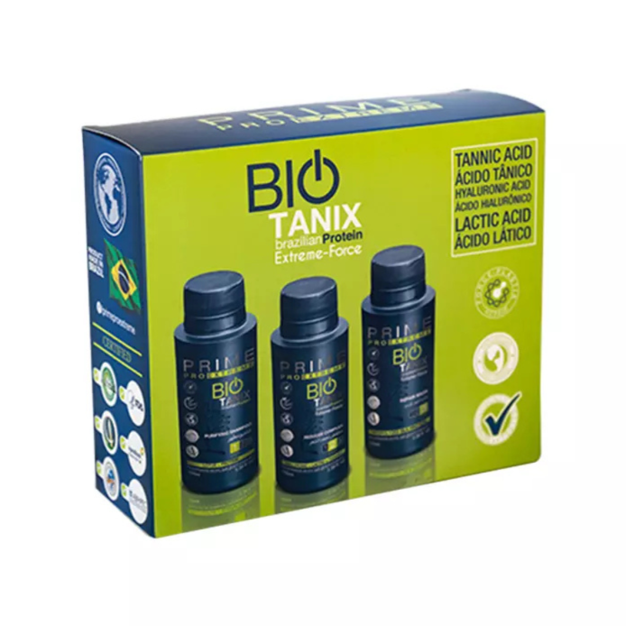 PRIME BIO TANIX brazilian protein zestaw nanoplastia 3x100ml